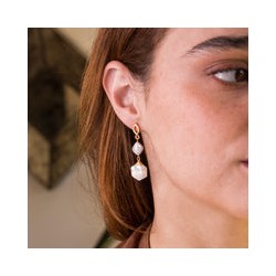 Aretes Ella white