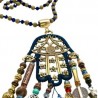 Collar largo Hamsa hecho a mano pieza única mexican boho