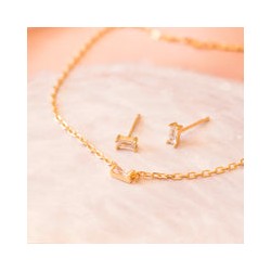 Arete mini Baguette Clear