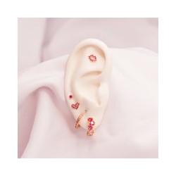 Corazon bombacho Pink Oro 10k