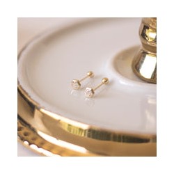 Hexágono biselado Oro 10k