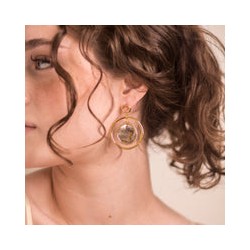 Aretes Ines Abulon black