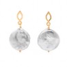 Aretes de Perla gris