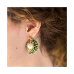 Aretes Abby verdes
