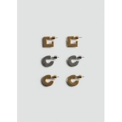 Pack 3 pendientes aros