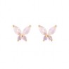 Arete Pink Butterfly