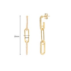 Arete Eslabon con zirconia