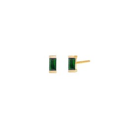 Arete mini Baguette Verde