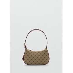 Bolso hombro estampado logo