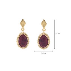 Aretes Ruby rustico