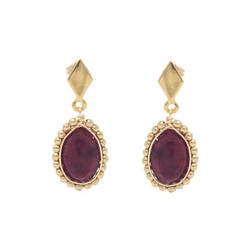 Aretes Ruby rustico