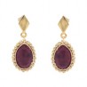 Aretes Ruby rustico