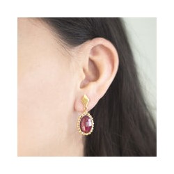 Aretes Ruby rustico