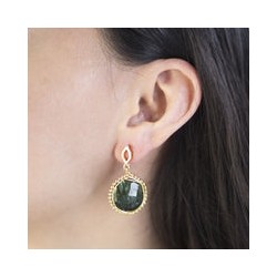 Aretes labradorita enmarcada