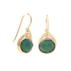 Aretes sencillo de cristal