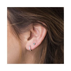 Mini arracada color Turquesa