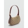 Bolso hombro estampado logo