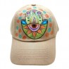 Gorra con HAMSA pintada a mano