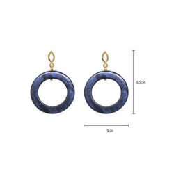 Aretes Navy Madre Perla