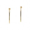 Aretes barra larga