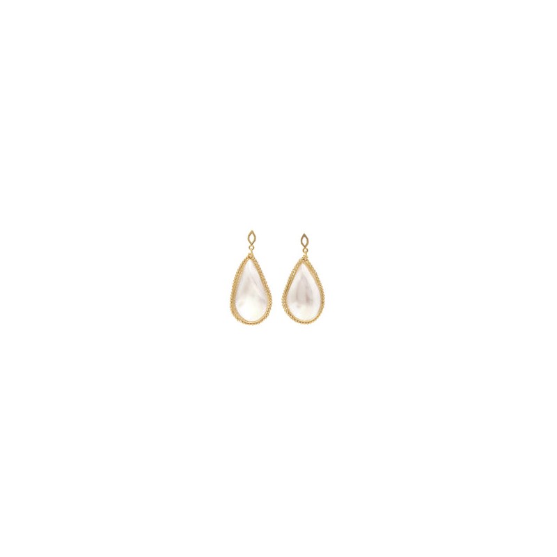 Aretes Gota Grande Madre Perla