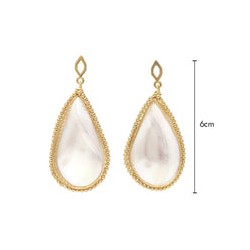 Aretes Gota Grande Madre Perla