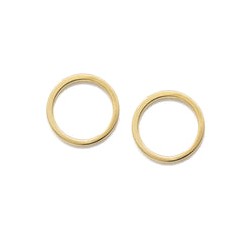 Arete Aro Pegado de Chapa