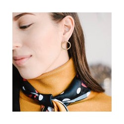 Arete Aro Pegado de Chapa