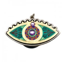 Phone Grip con OJO de madera pintada a mano