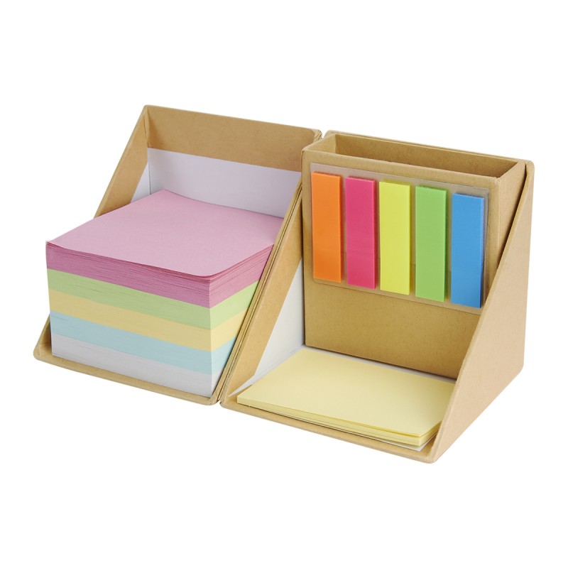 PORTA NOTAS ANSER Incluye porta plumas, 500 notas ...