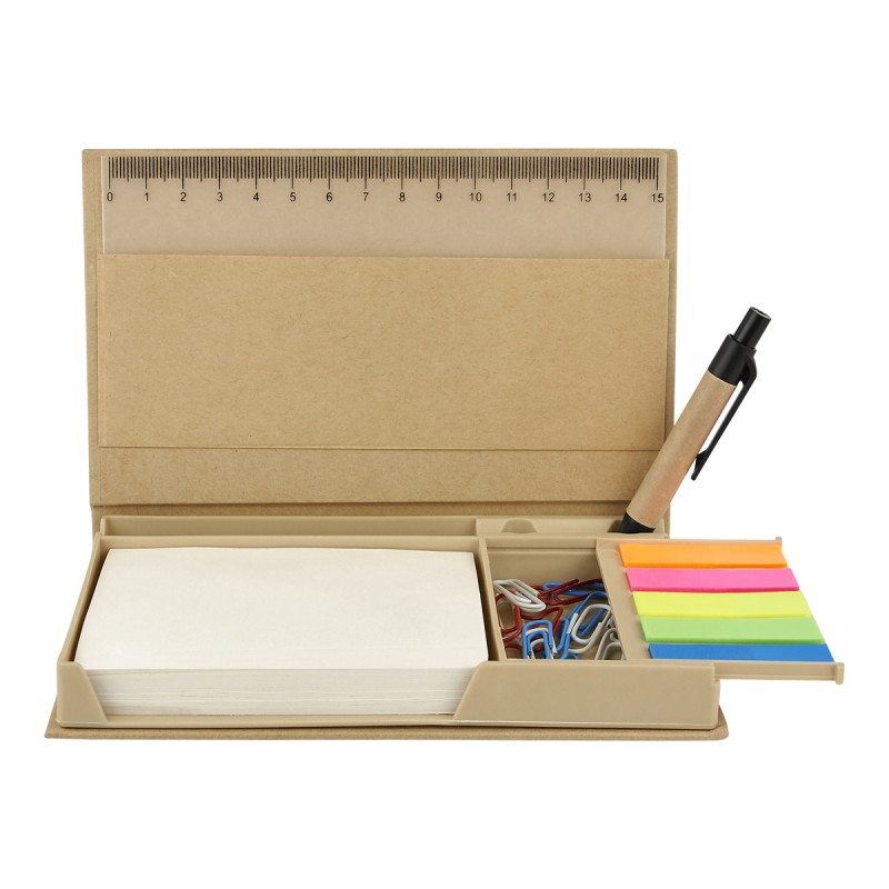 PORTA NOTAS DOKKA Incluye bolígrafo ecológico, por...