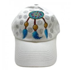 Gorra con ATRAPASUEÑOS pintada a mano