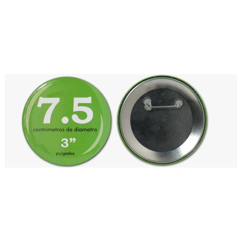 FOTOBOTON 7.5 CMS. REDONDO CON IMPRESION FULL COLO...