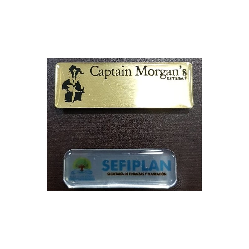 GAFETTE METALICO PLATA U ORO SUBLIMADO FULL COLOR ...