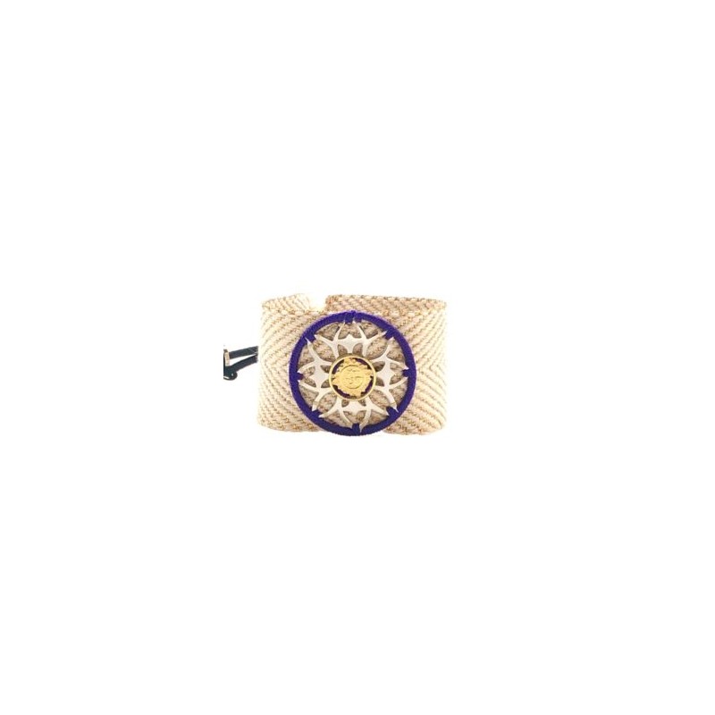 Pulsera ancha chakra “Sahasrara” color morado