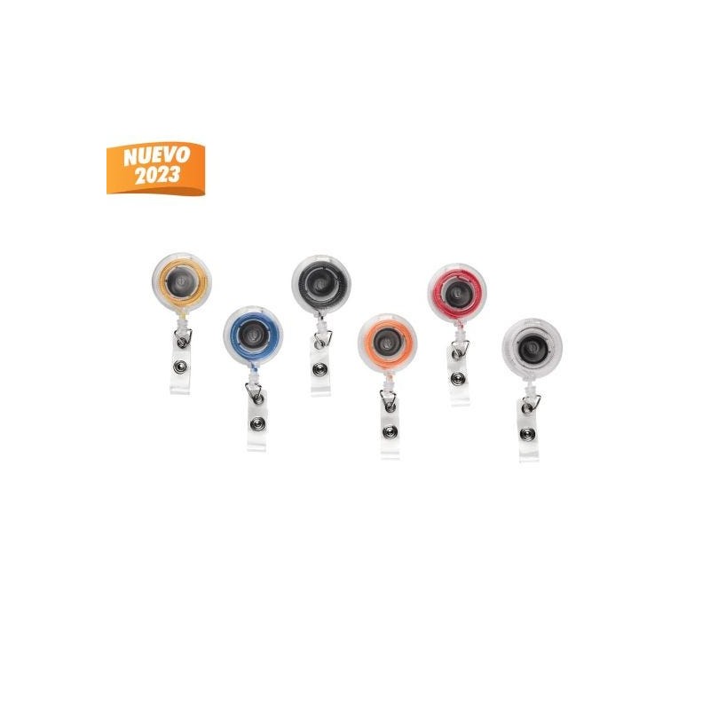 PORTAGAFETE FLEXÓMETRO DOT Portagafete retráctil c...