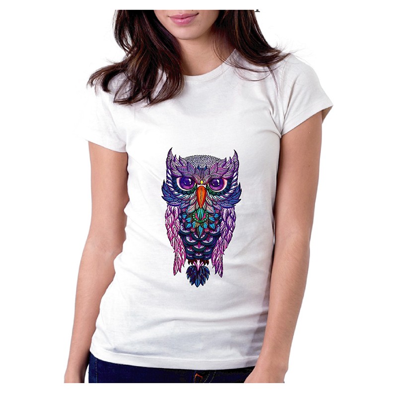 PLAYERA CUELLO REDONDO BLANCA CON SUBLIMACIÓN AL F...