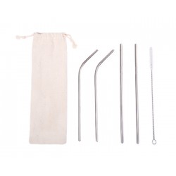 Kit ecológico de popotes de acero inoxidable, con ...