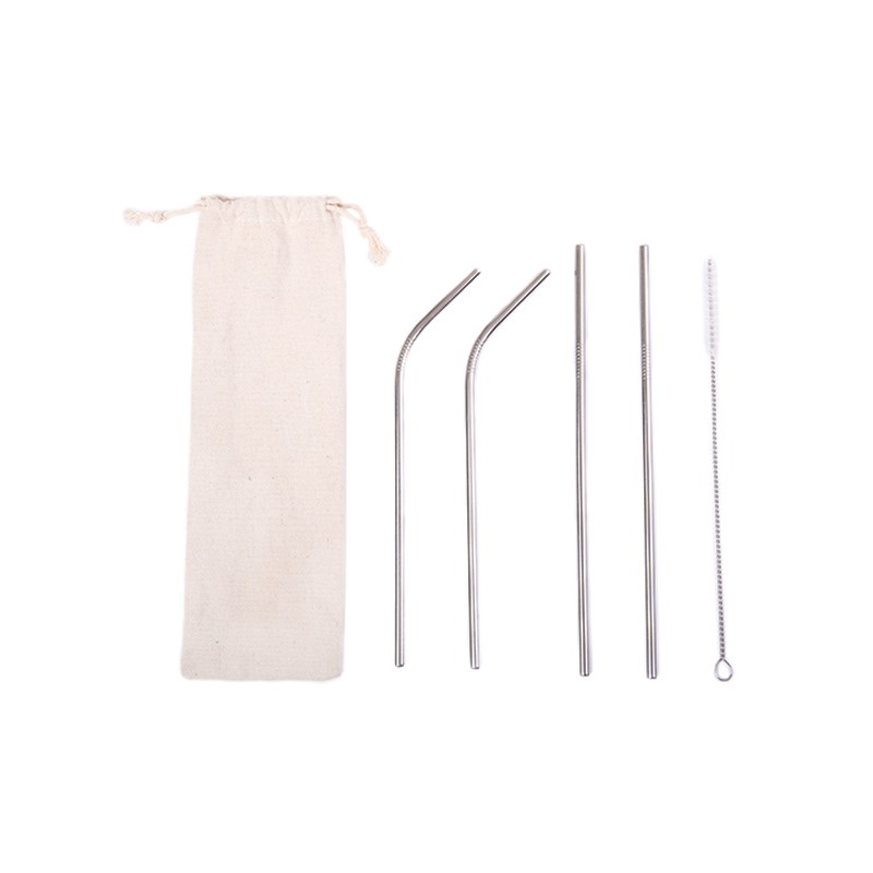 Kit ecológico de popotes de acero inoxidable, con ...