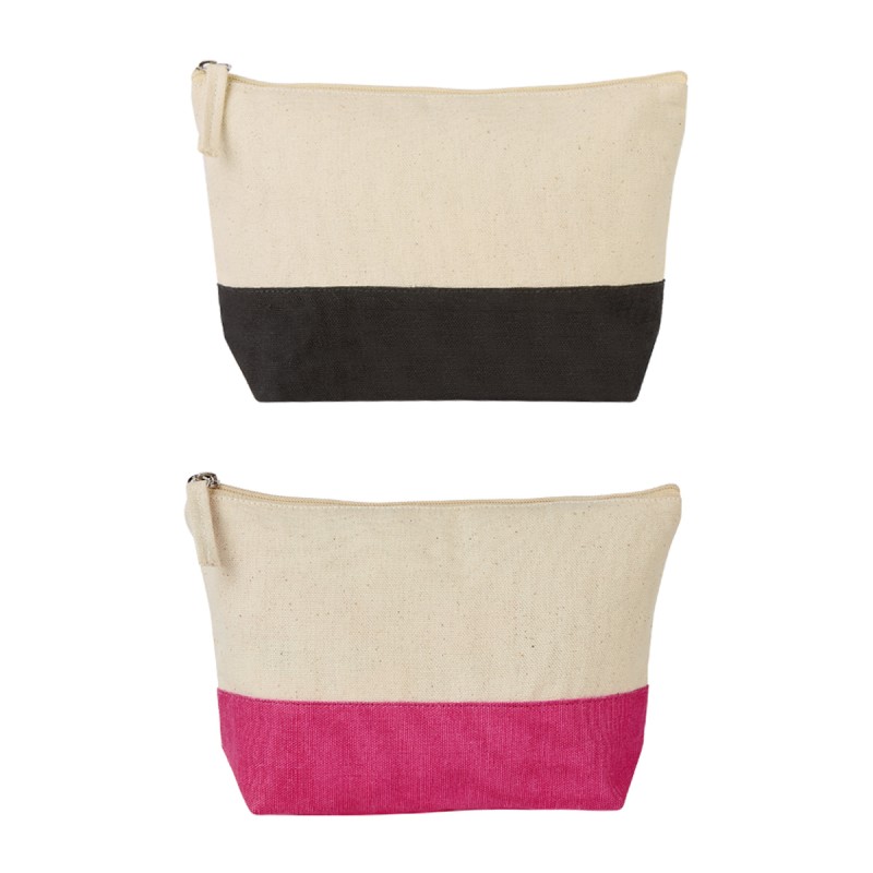 COSMETIQUERA LEXY de algodon con cierre