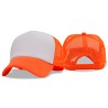 GORRA TRUCKER FRENTE BLANCO CON MALLA DE COLOR CON...