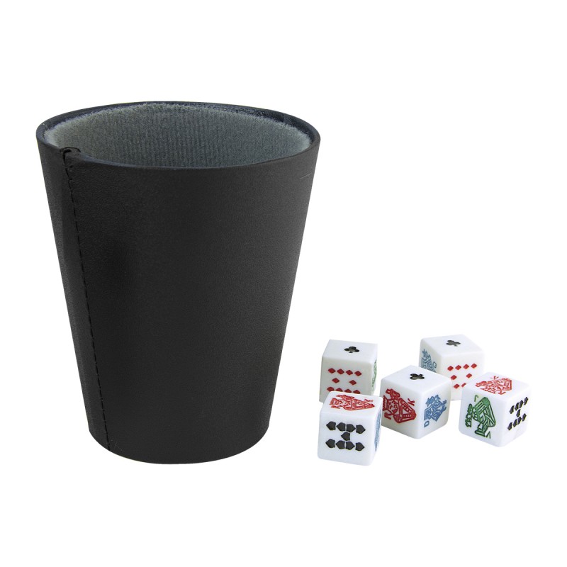 CUBILETE KENTAUR Incluye 5 dados.