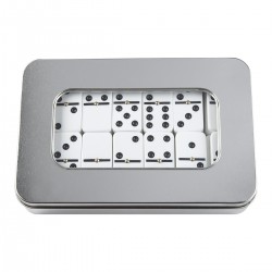 JUEGO DE DOMINÓ Incluye estuche de aluminio con 28...