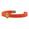 Pulsera chakra “Svadhisthana” bordado en naranja de acero inoxidable