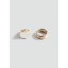Pack 2 anillos combinados