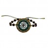Pulsera con atrapasueños tejido a mano