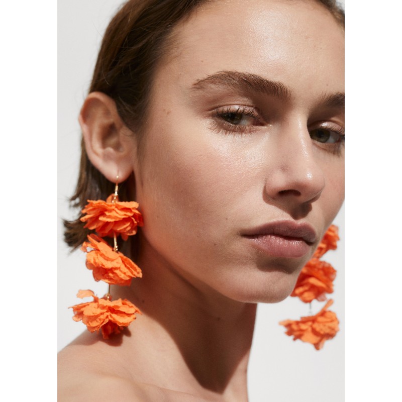 Pendientes colgantes flores