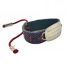 Pulsera con placa y decreto en gamuza pintada