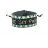 Pulsera de piel pintada “Elijo ser feliz”