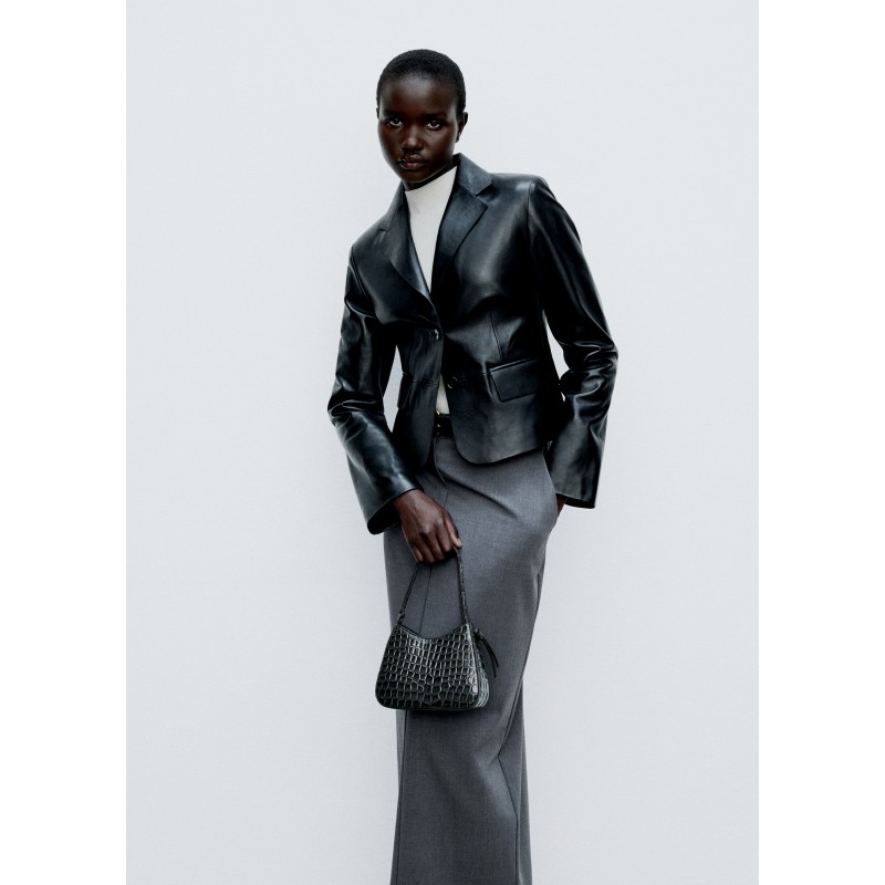 Bolso coco efecto charol